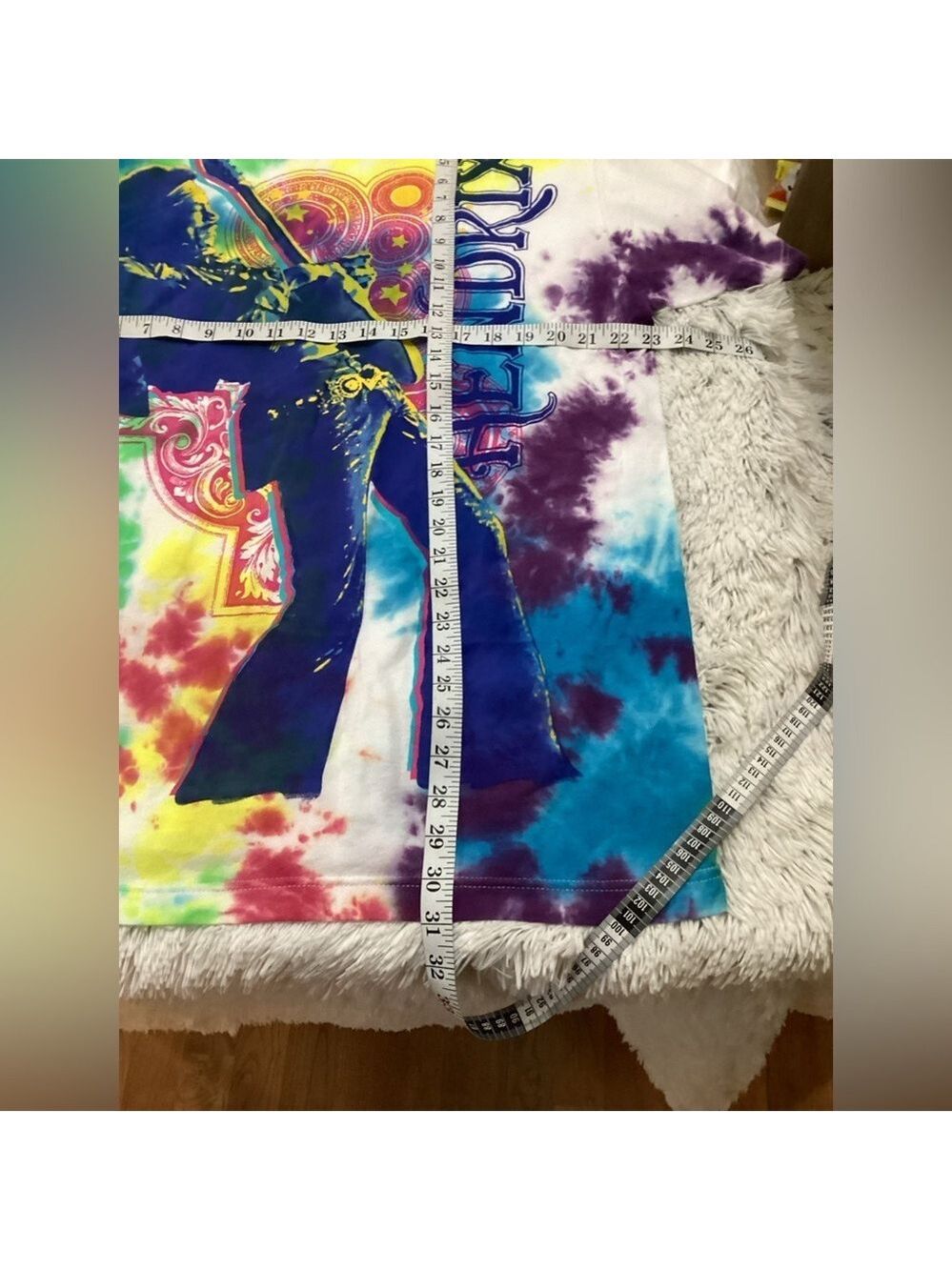 Liquid Blue tie die Jimmi Hendrix short sleeve tee shirt Men’s XL - Picture 8 of 11